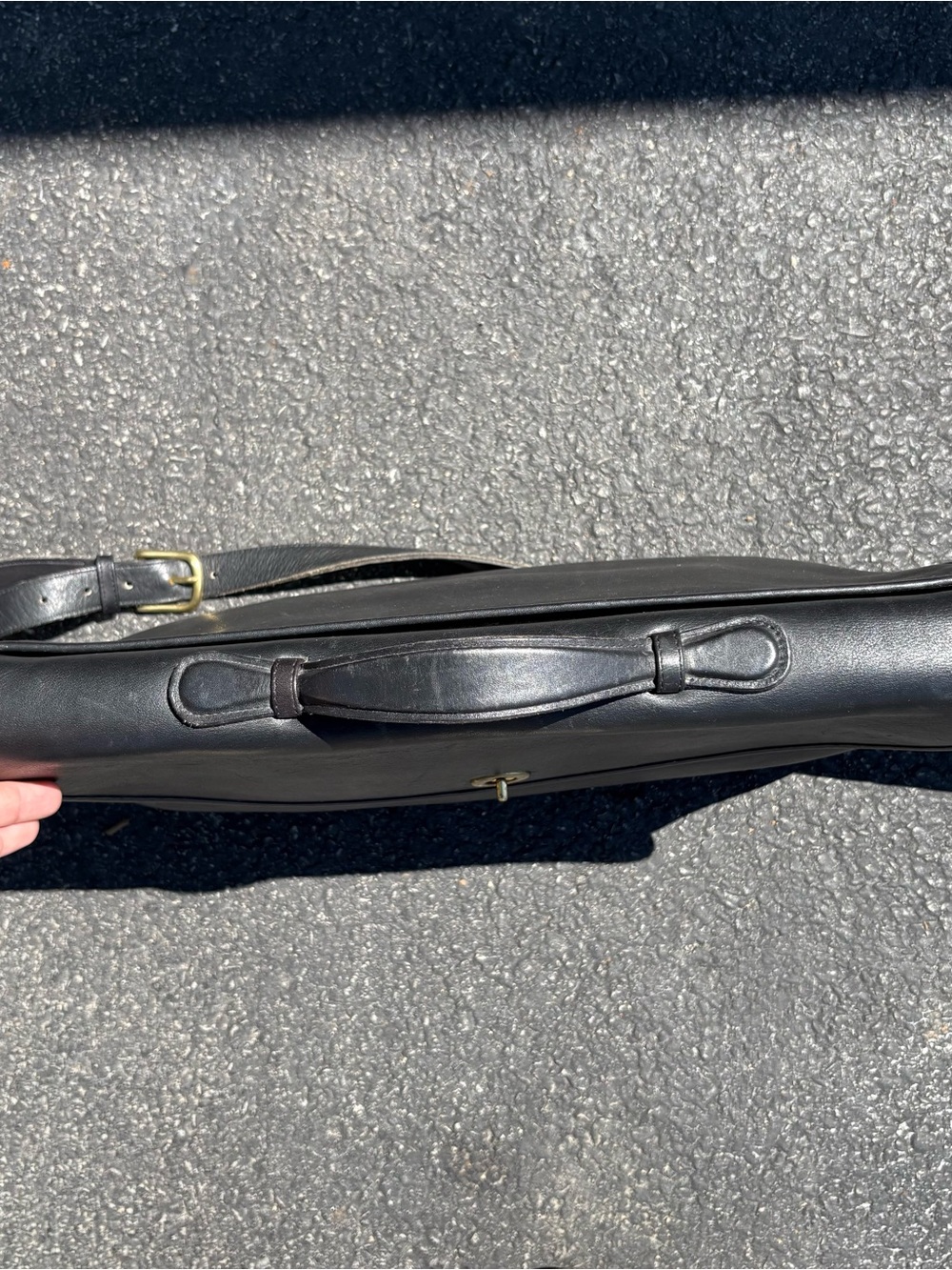 Vintage 90s Coach Lexington Briefcase Black Leather Bag Messenger USA Classic - Picture 10 of 16